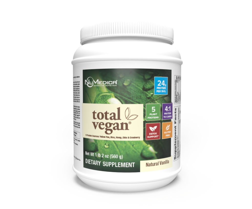 Total Vegan Protein Powder Natural Vanilla - 1 lb 2 oz
