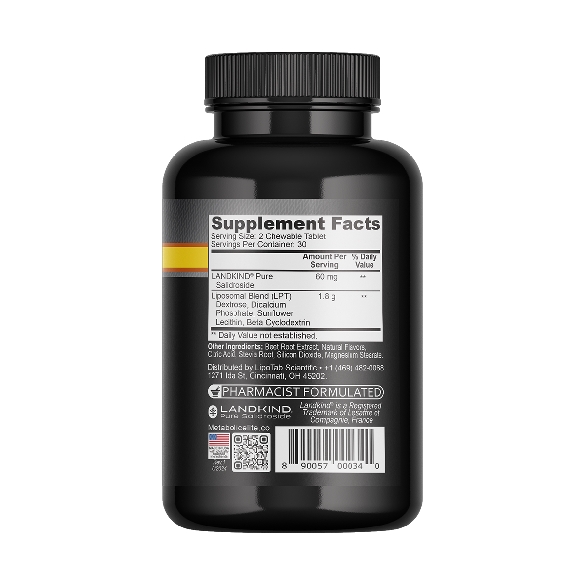EndurO2 LPT - 60 Chew Tabs