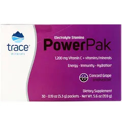 Electrolyte Stamina Power Pak Trace Minerals 30pks Concord Grape