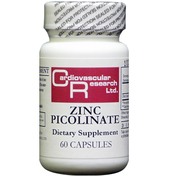 Zinc Picolinate 25mg 60 caps - Cardiovascular Research Ltd