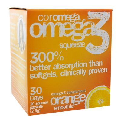 Coromega Orange Squeeze Pkts 30pkts