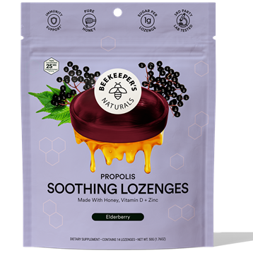 Propolis Soothing Lozenges Elderberry 14 ct