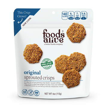 Original Sprouted Crisps 4 oz Foods Alive