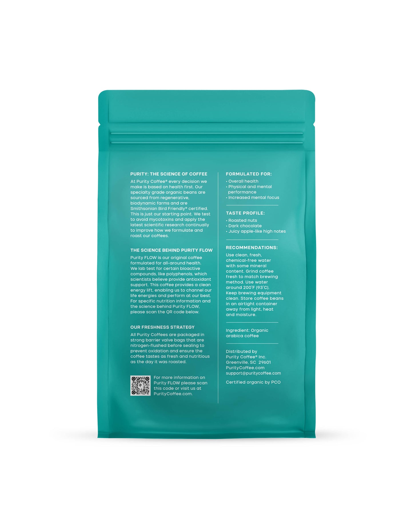 FLOW: Original Medium Roast Whole Bean Coffee - 12oz Bag