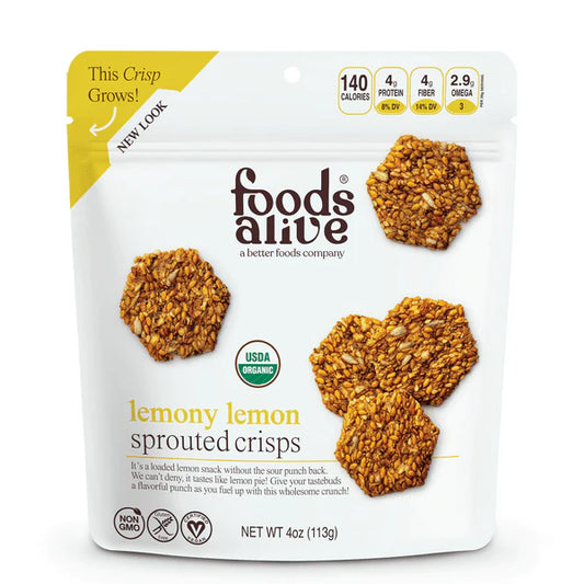 Lemony Lemon Sprouted Crisps - Foods Alive