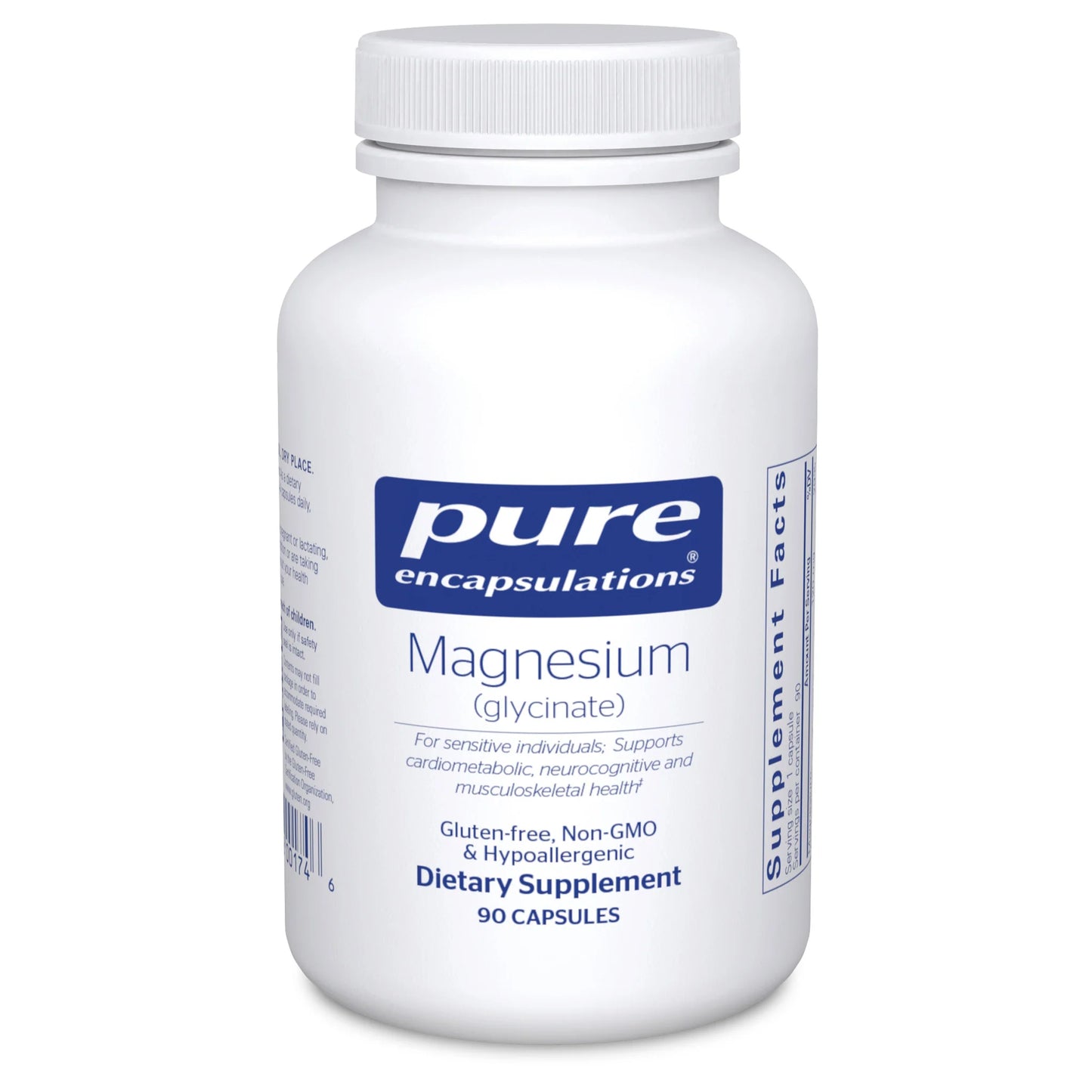 Magnesium Glycinate 120mg 90caps (Pure Encapsulations) - LaValle Performance Health