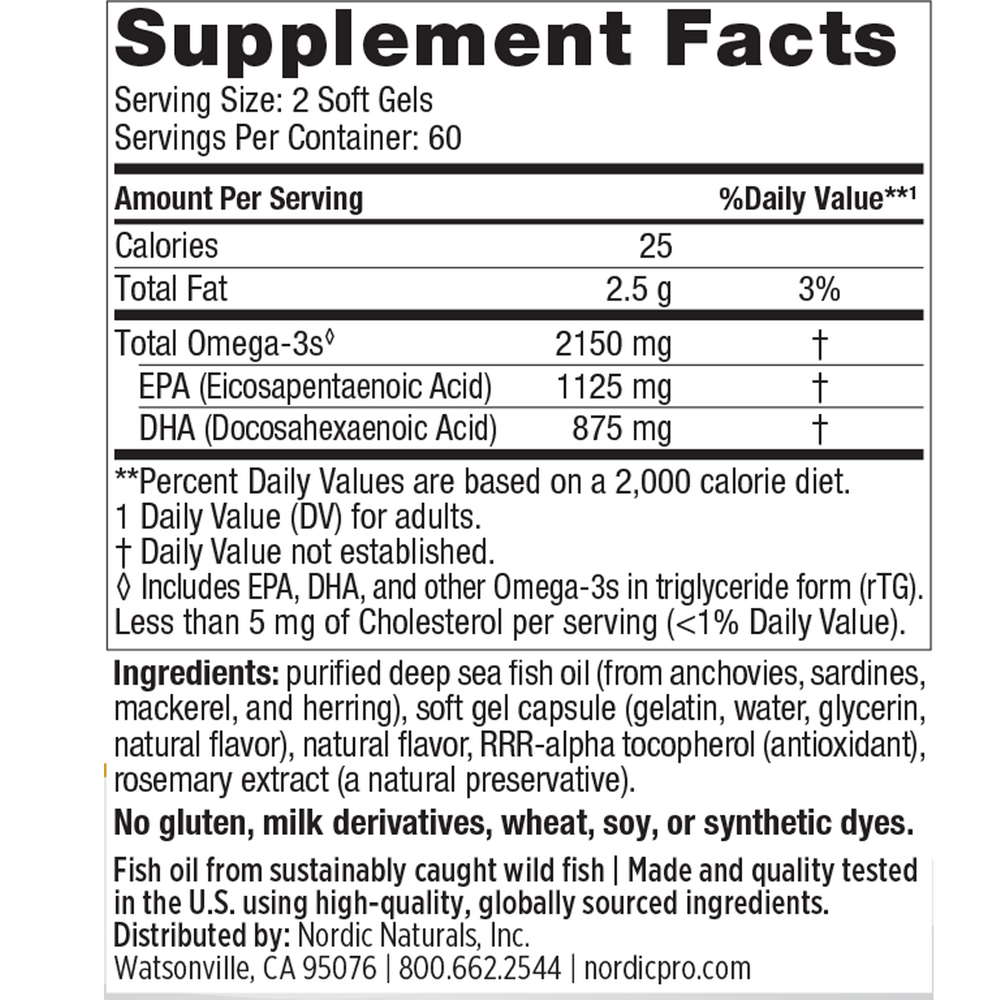 ProOmega 2000 - 1125 EPA/875 DHA - 120 softgel - 1371