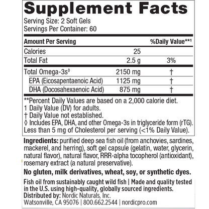 ProOmega 2000 - 1125 EPA/875 DHA - 120 softgel - 1371