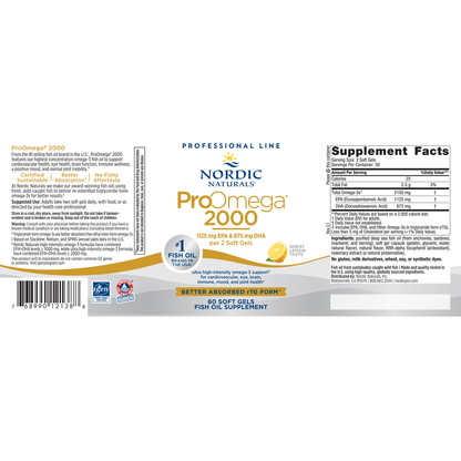 ProOmega 2000 - 1125 EPA/875 DHA - 60 softgel - 1388