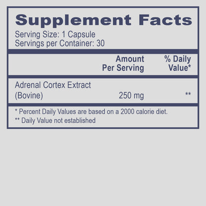 Adrenal Cortex Extract - 30 caps