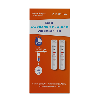COVID-19 / Flu A+B Antigen Self-Test 2 Tests per Kit