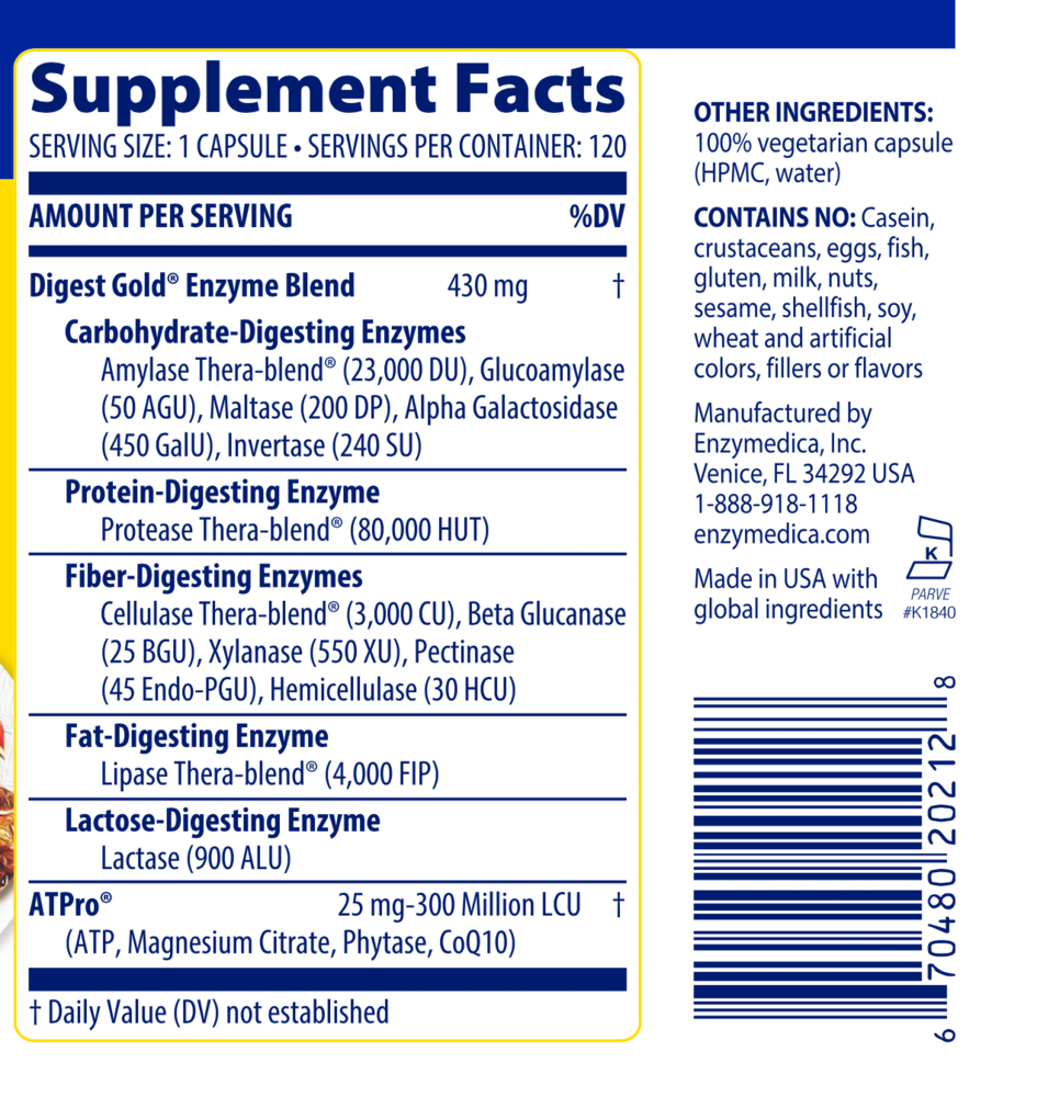 Digest Gold - 120 caps – LaValle Performance Health
