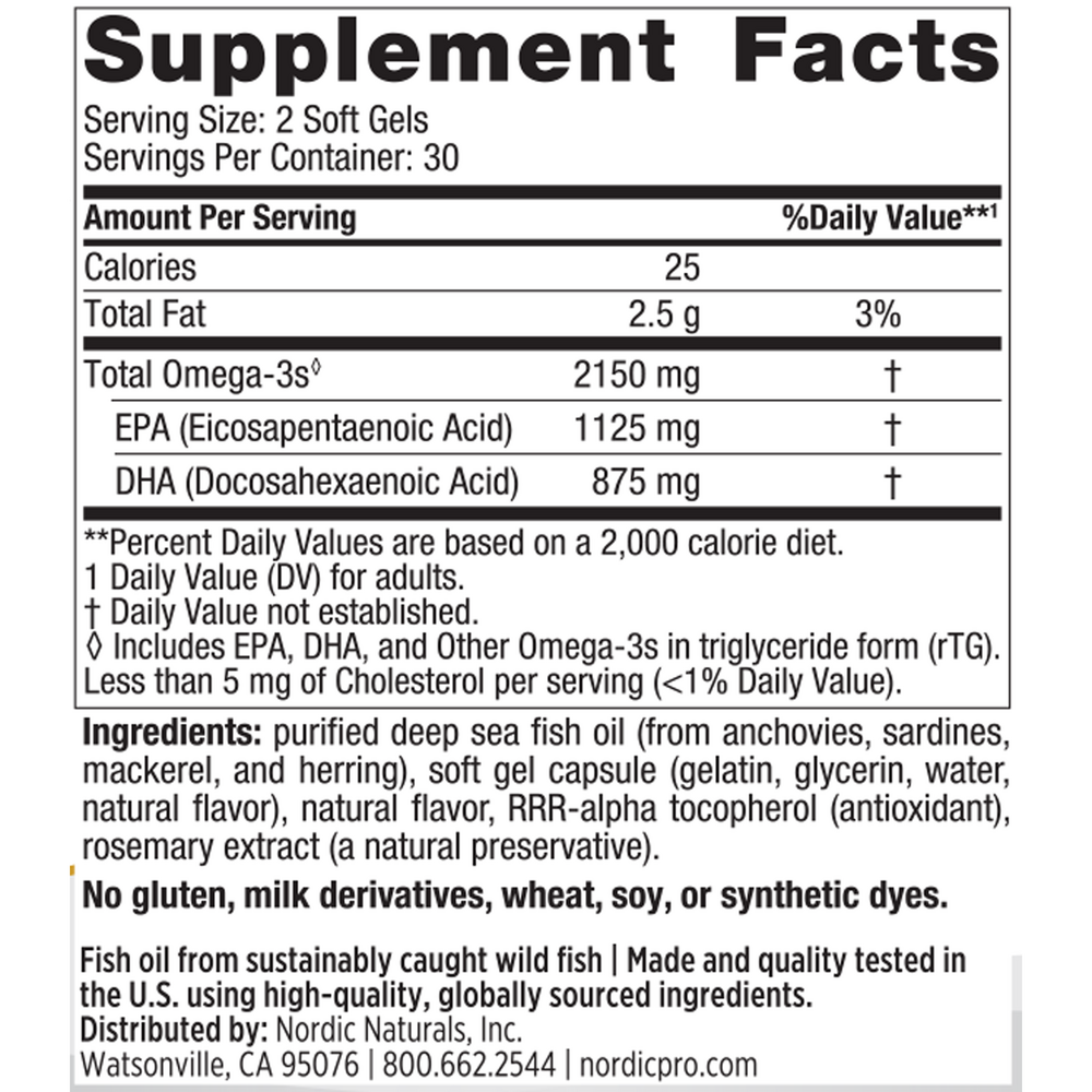 ProOmega 2000 - 1125 EPA/875 DHA - 60 softgel - 1388