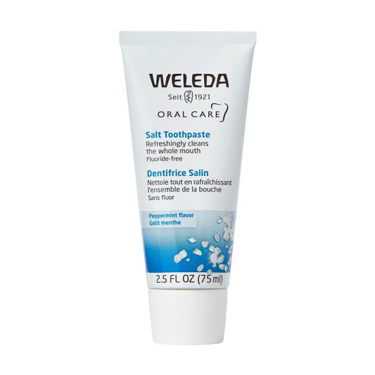 Weleda, Oral Care, Salt Toothpaste, Fluoride Free, Peppermint, 2.5 fl